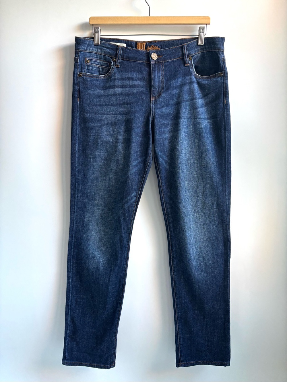 KUT From The Kloth Katy Boyfriend Blue Denim Jeans Size 12